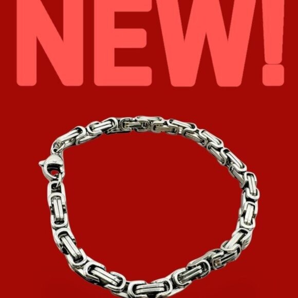 Men’s Stainless Steel Chain Bracelet | Bold 21cm Keel Link | Gift-Ready - Picture 1 of 3